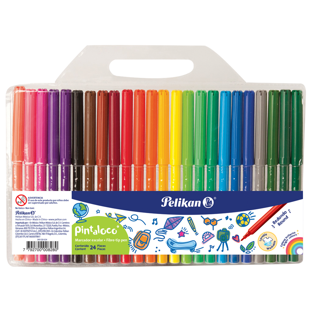 Marcador Pelikan Pintaloco Jr x 24 colores