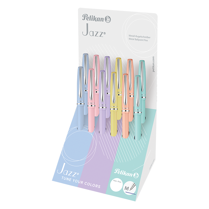 Bolígrafo Jazz Pastel surtido x12 piezas