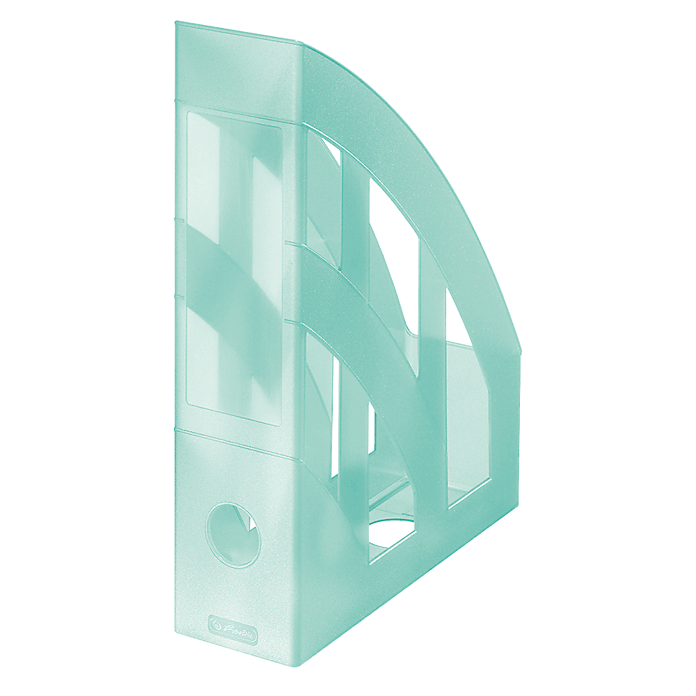 Revistero Herlitz Menta Pastel Traslucido - x4 unidades
