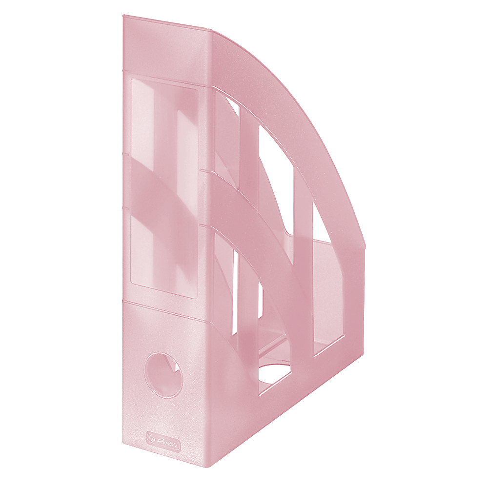 Revistero Herlitz Rosa Pastel Traslucido - x4 unidades