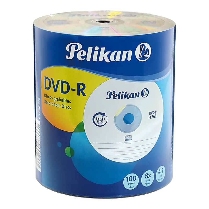 DVD-R Pelikan Bulk x100 discos