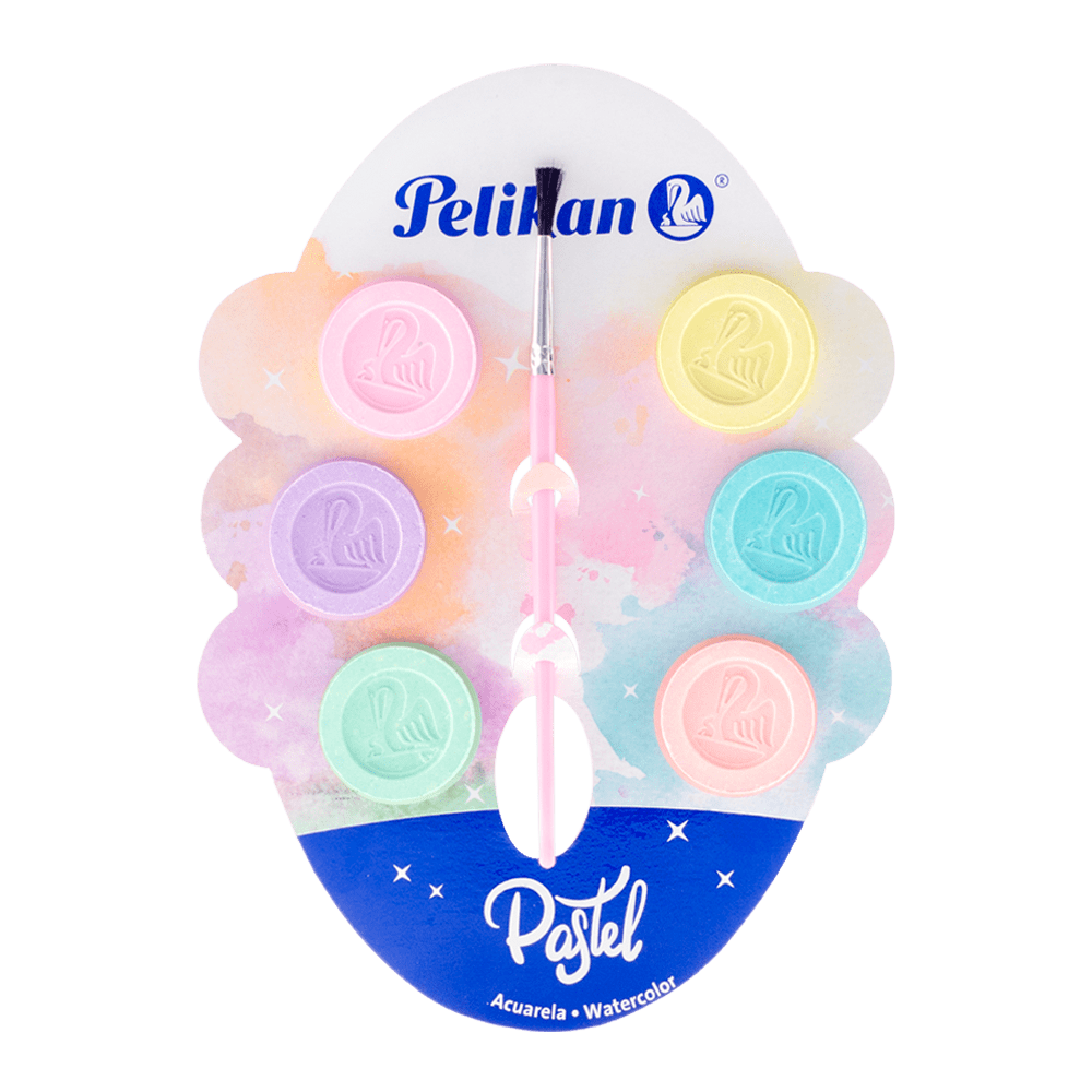Acuarela Infantil Edición Pastel con 6 pastillas
