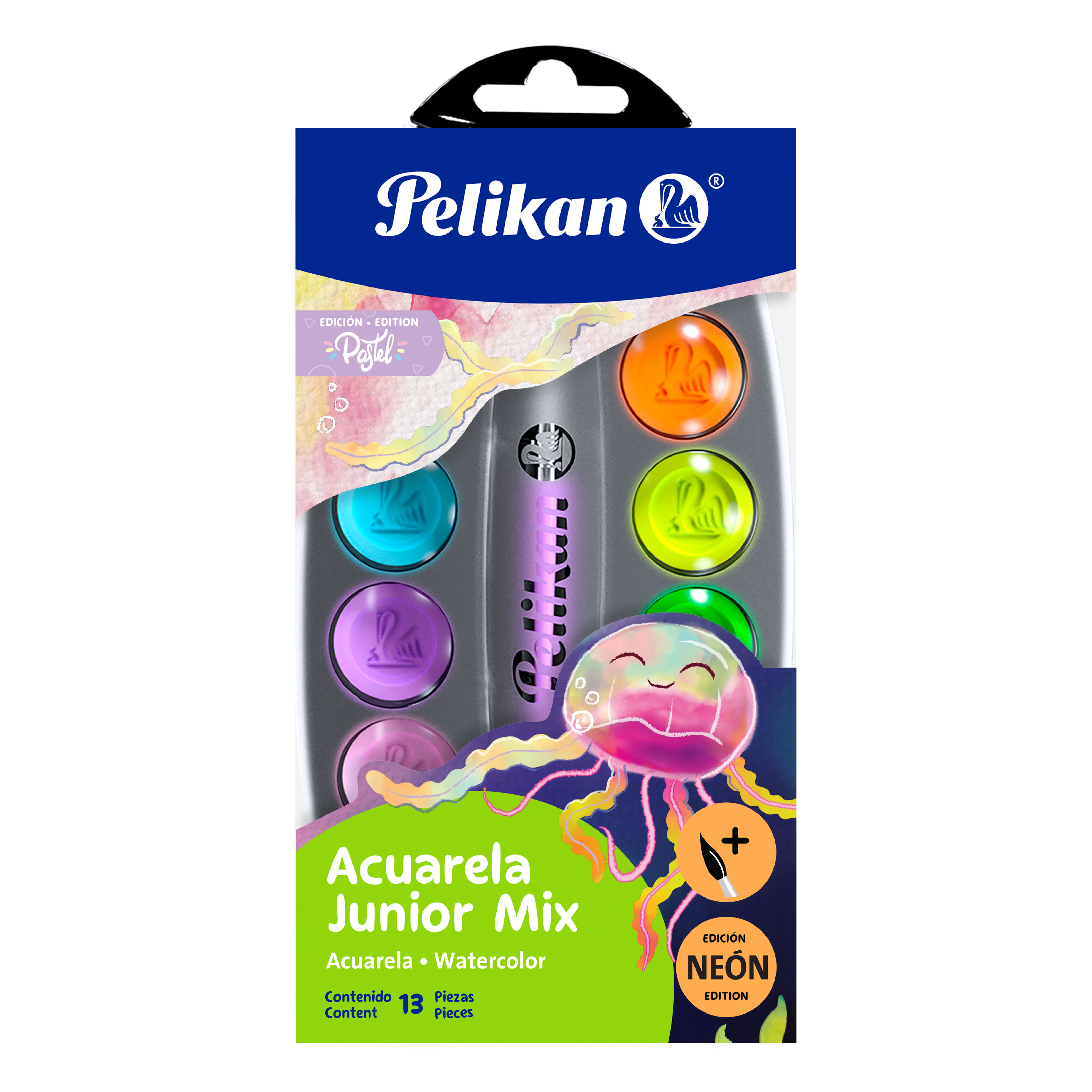 Acuarela Junior Mix con 12 pastillas