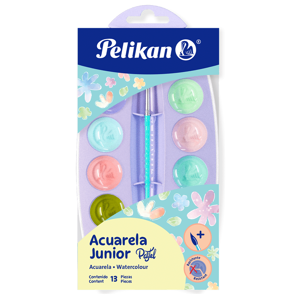 Acuarela Junior Edición Pastel con 12 pastillas