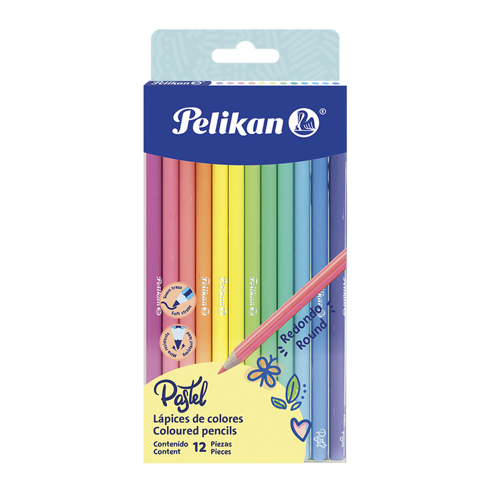 Caja x12 Colores Pastel
