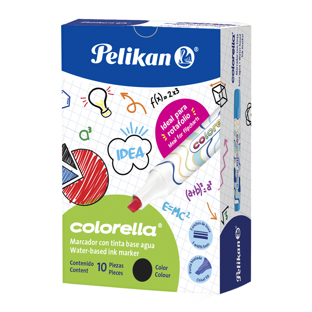 Colorella® con 10 colores Negro