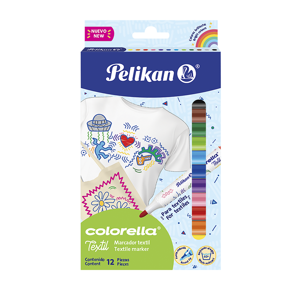Colorellat® textil caja con 12 piezas
