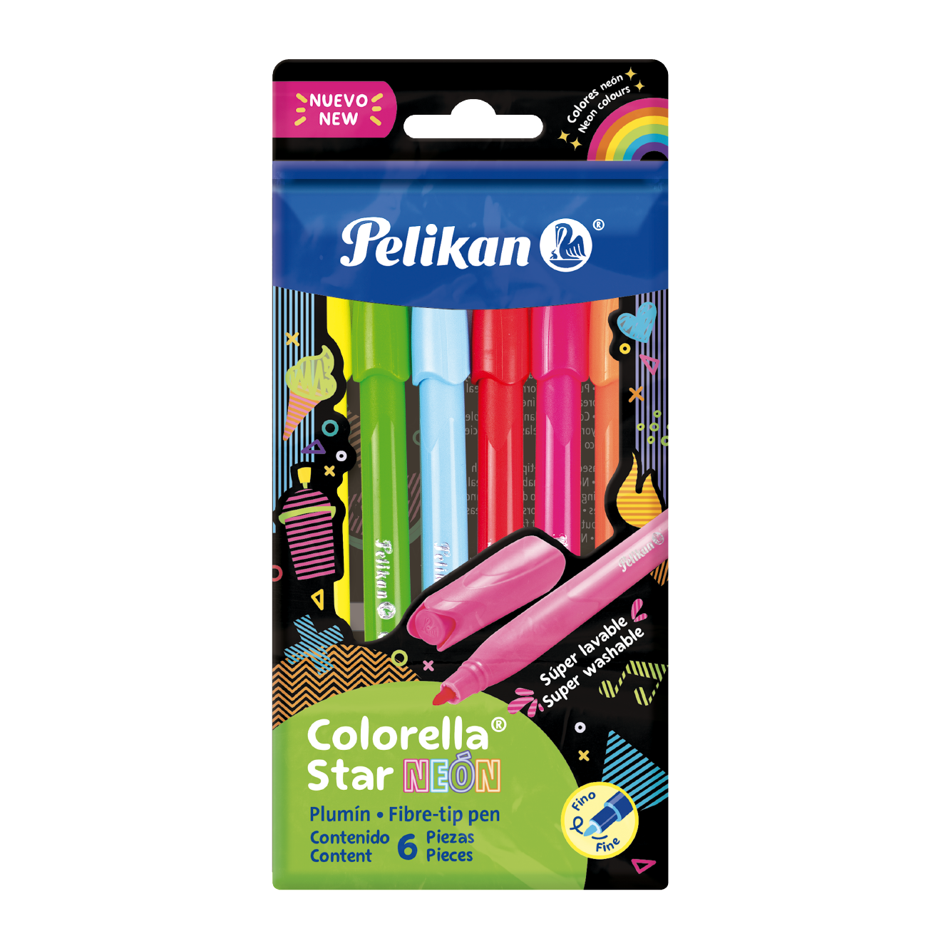 Colorella® Star 6 colores neón