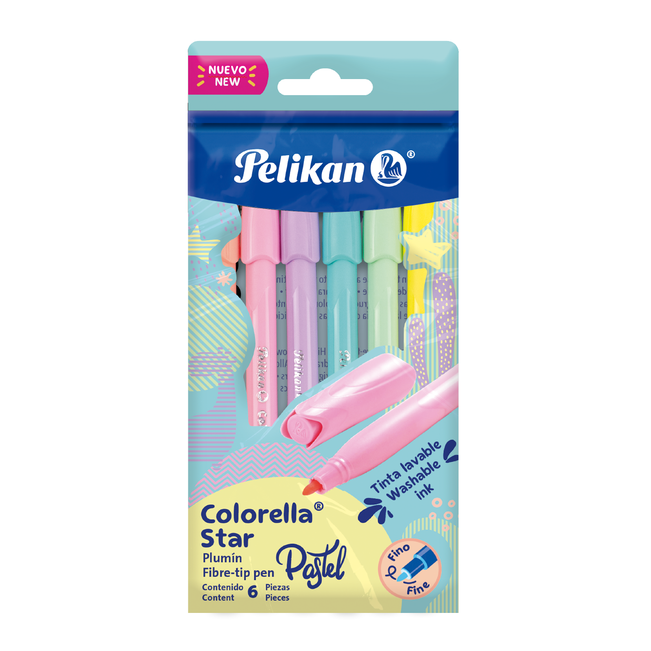 Colorella® Star 6 colores pastel