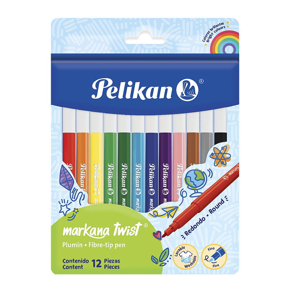 Markana Twist® bolsa con 12 piezas colores surtidos