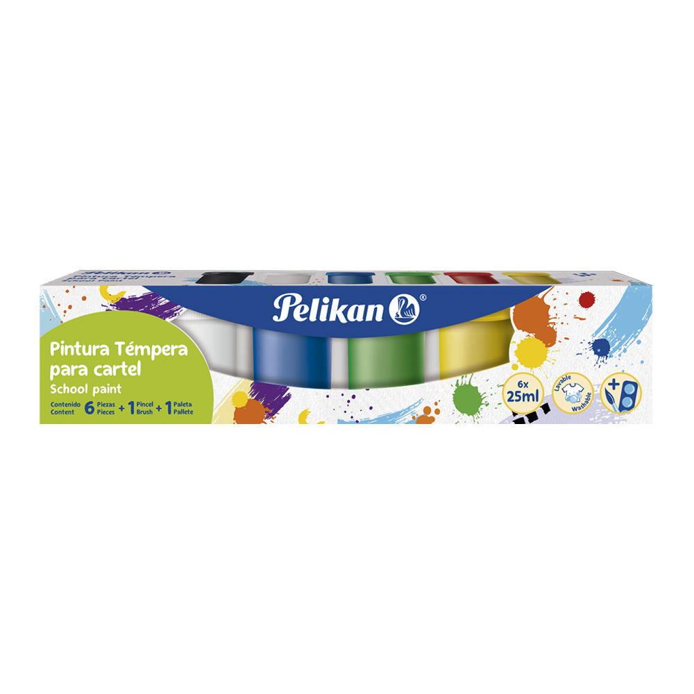 Témpera Junior Set 6 frascos 25 ml