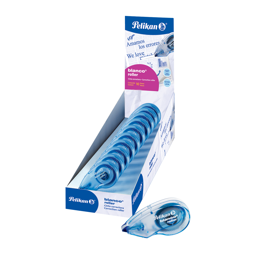 Roller en cinta Blanco caja con 10 piezas