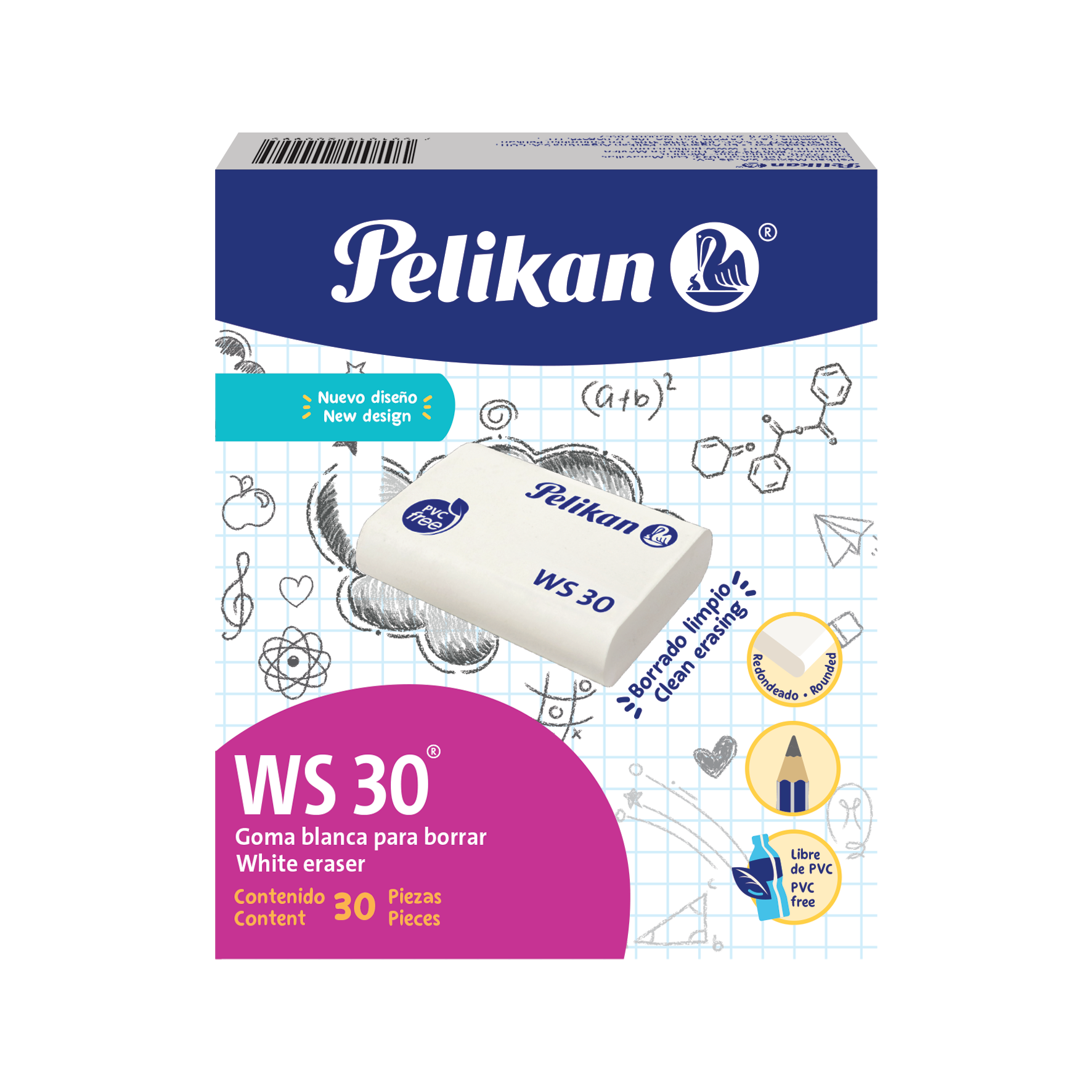 Goma WS 30 caja con 30 piezas