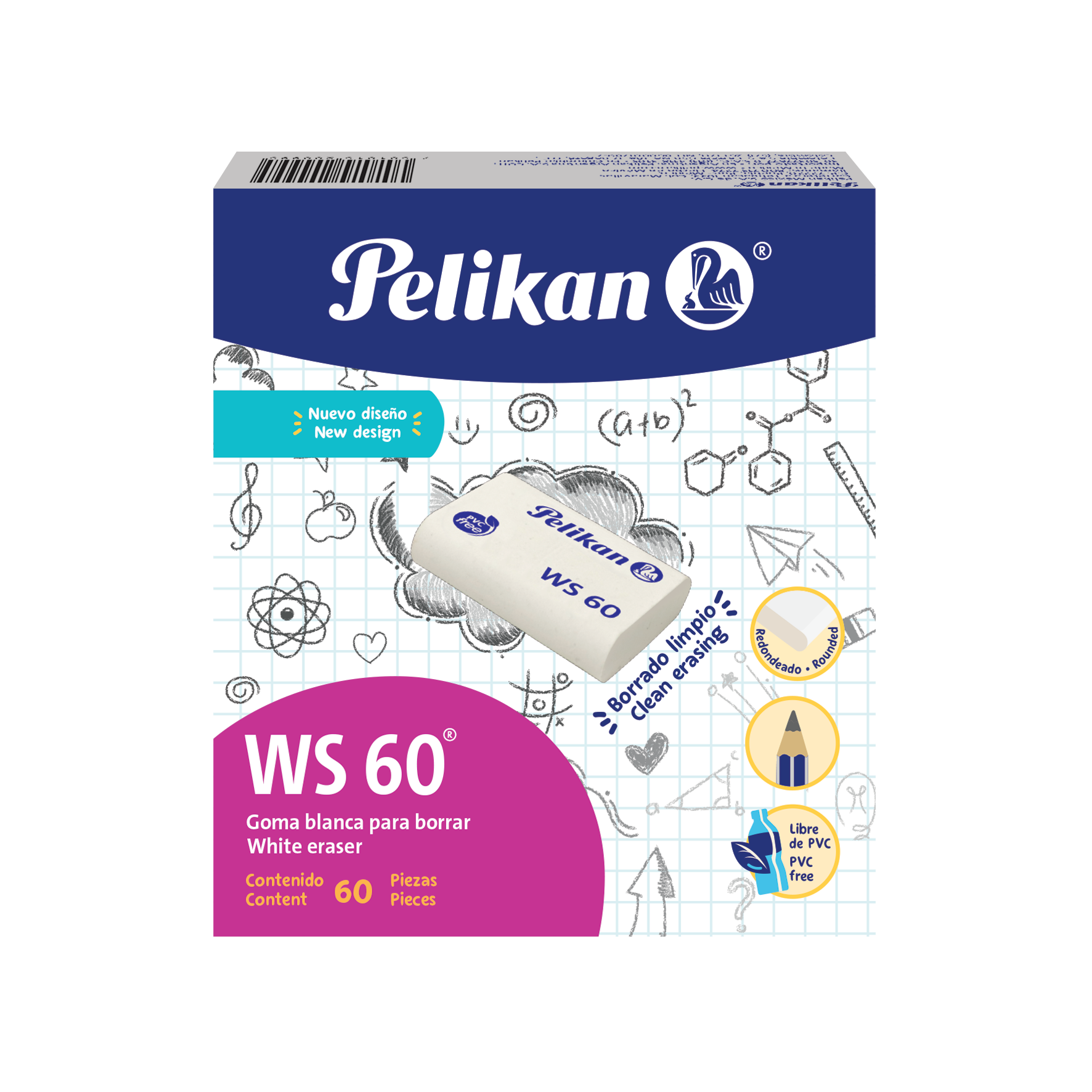 Goma WS 60 caja con 60 piezas