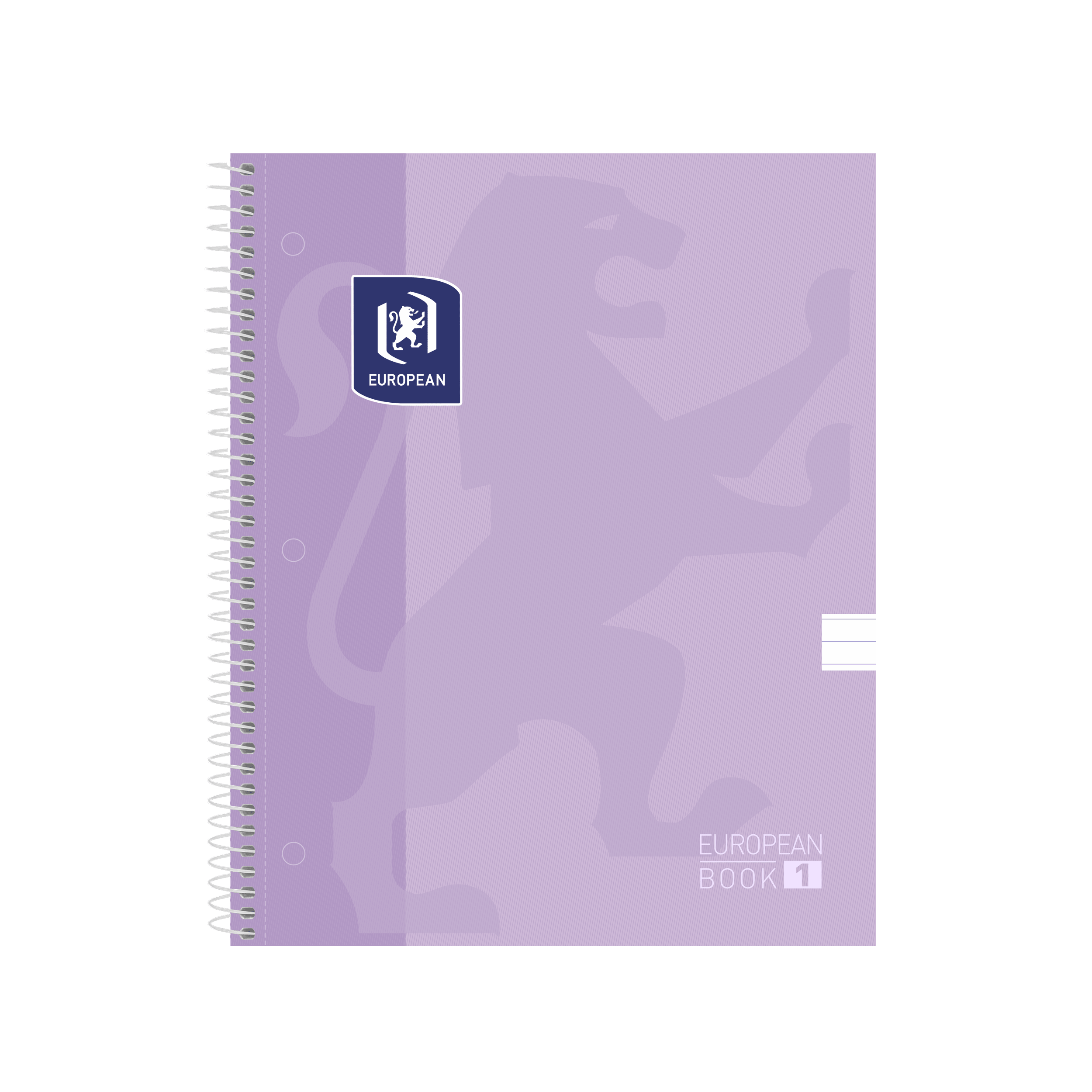Cuaderno profesional pasta dura 80h rayas lavanda