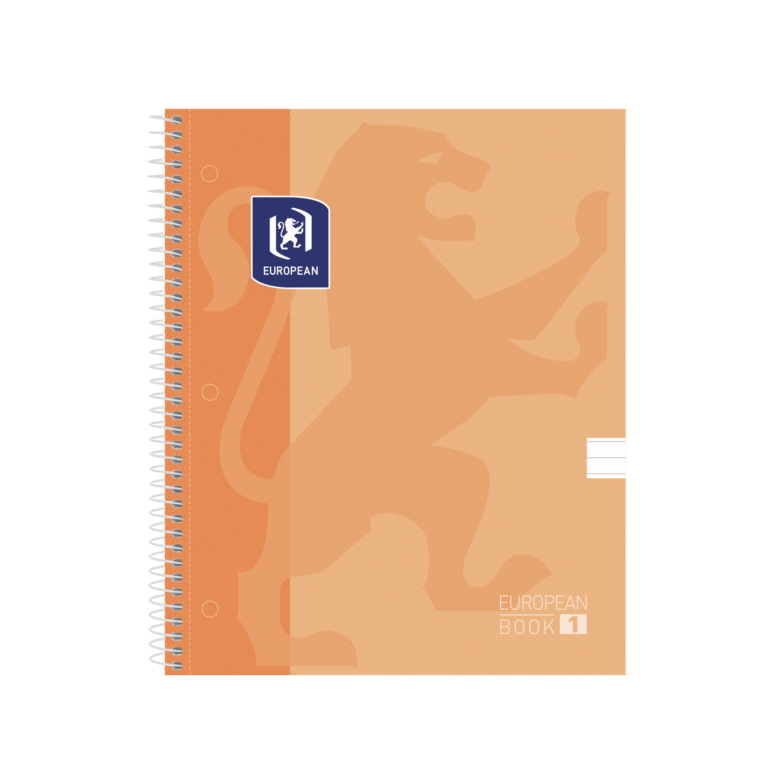 Cuaderno profesional pasta dura 80h rayas melocotón