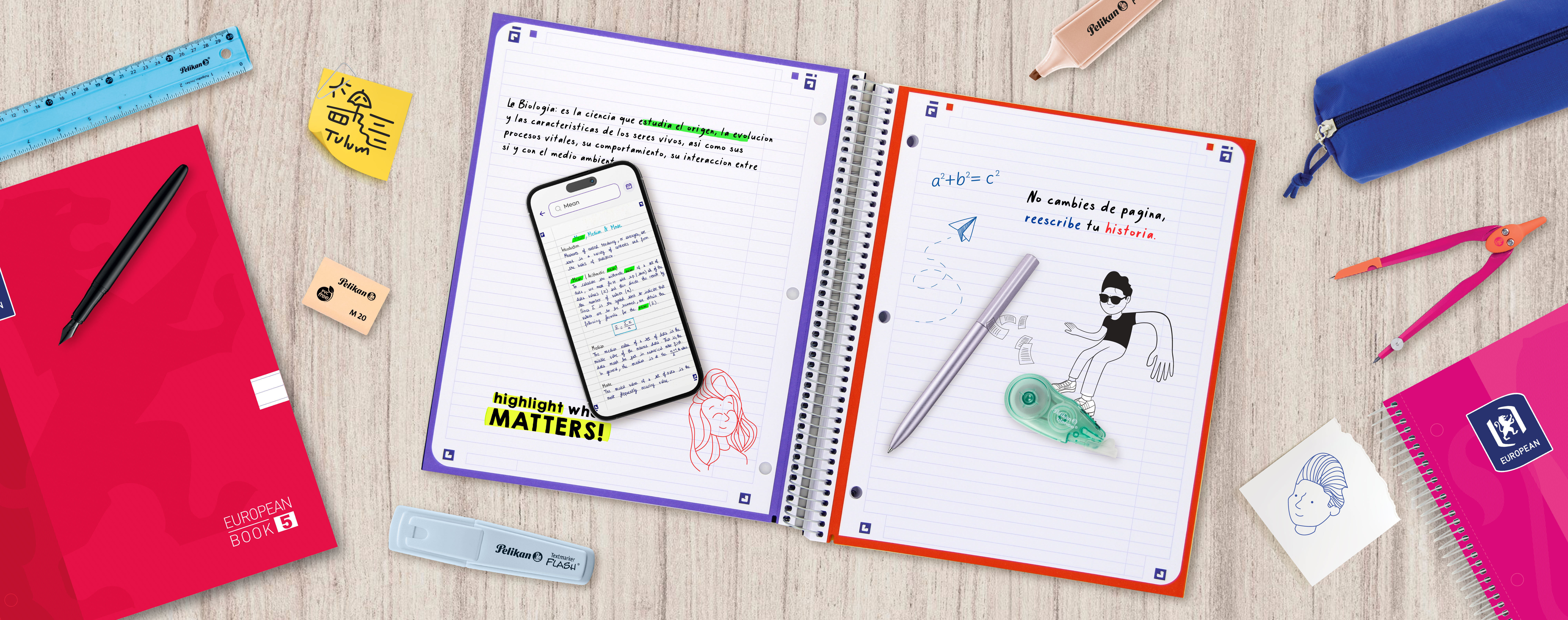 Cuadernos de 5 materias