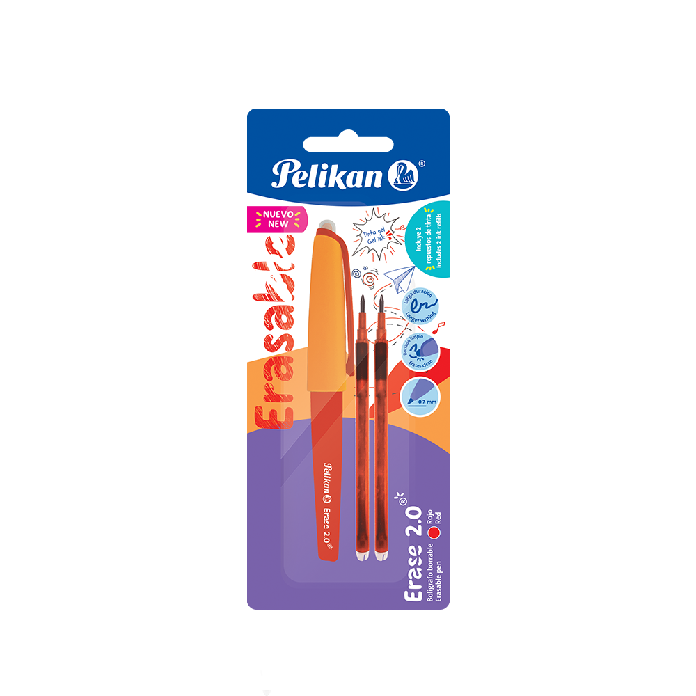 Blister card Erase 2.0 rojo