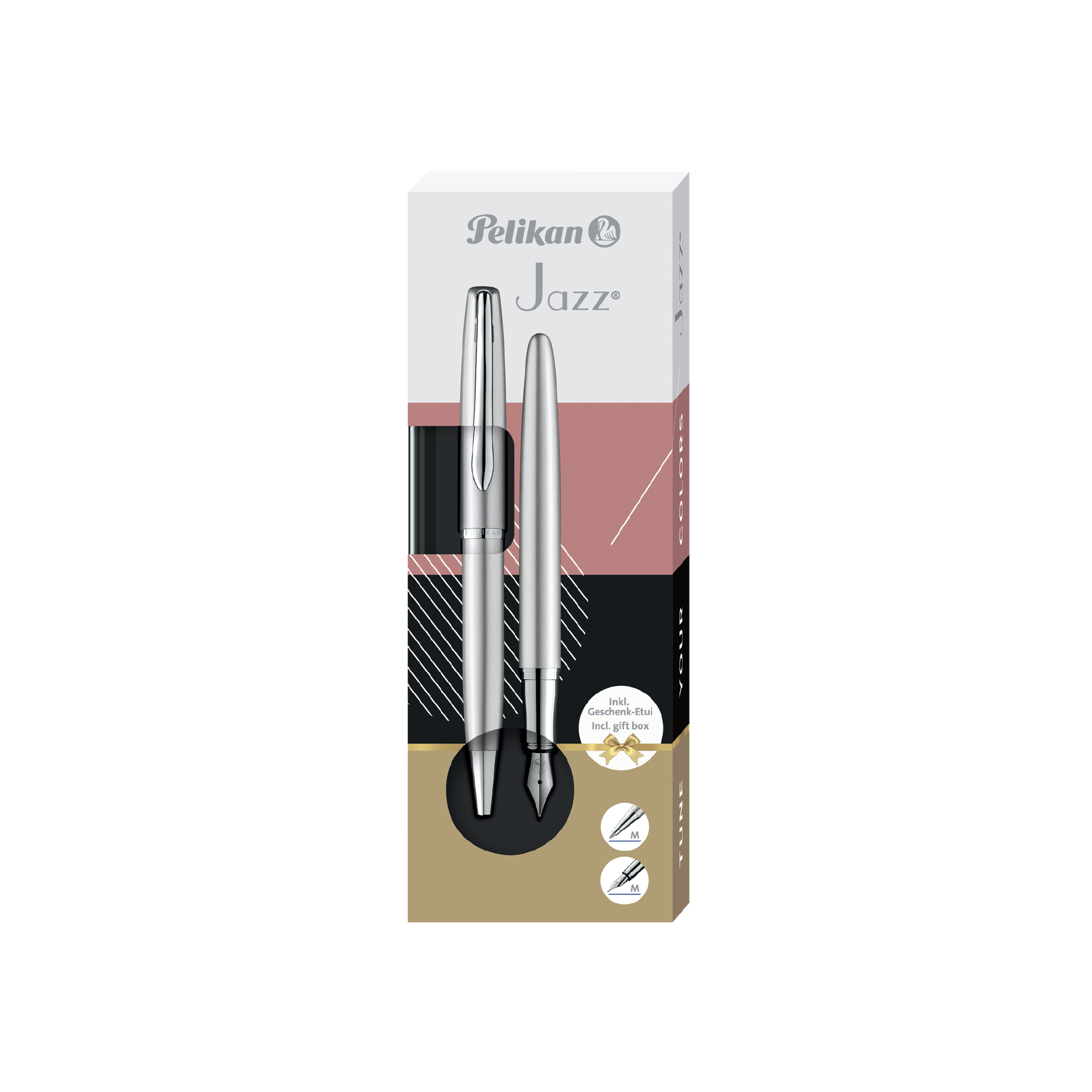 Set bolígrafo + Pluma fuente Silver