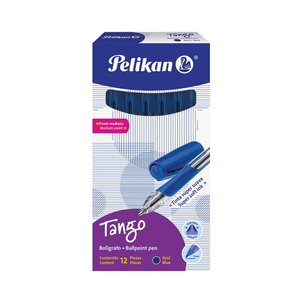 Bolígrafo Tango caja con 12 piezas Azul