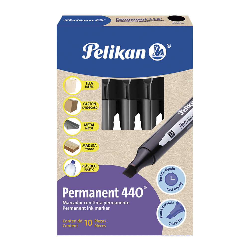 Permanent 440 caja x10 Negro