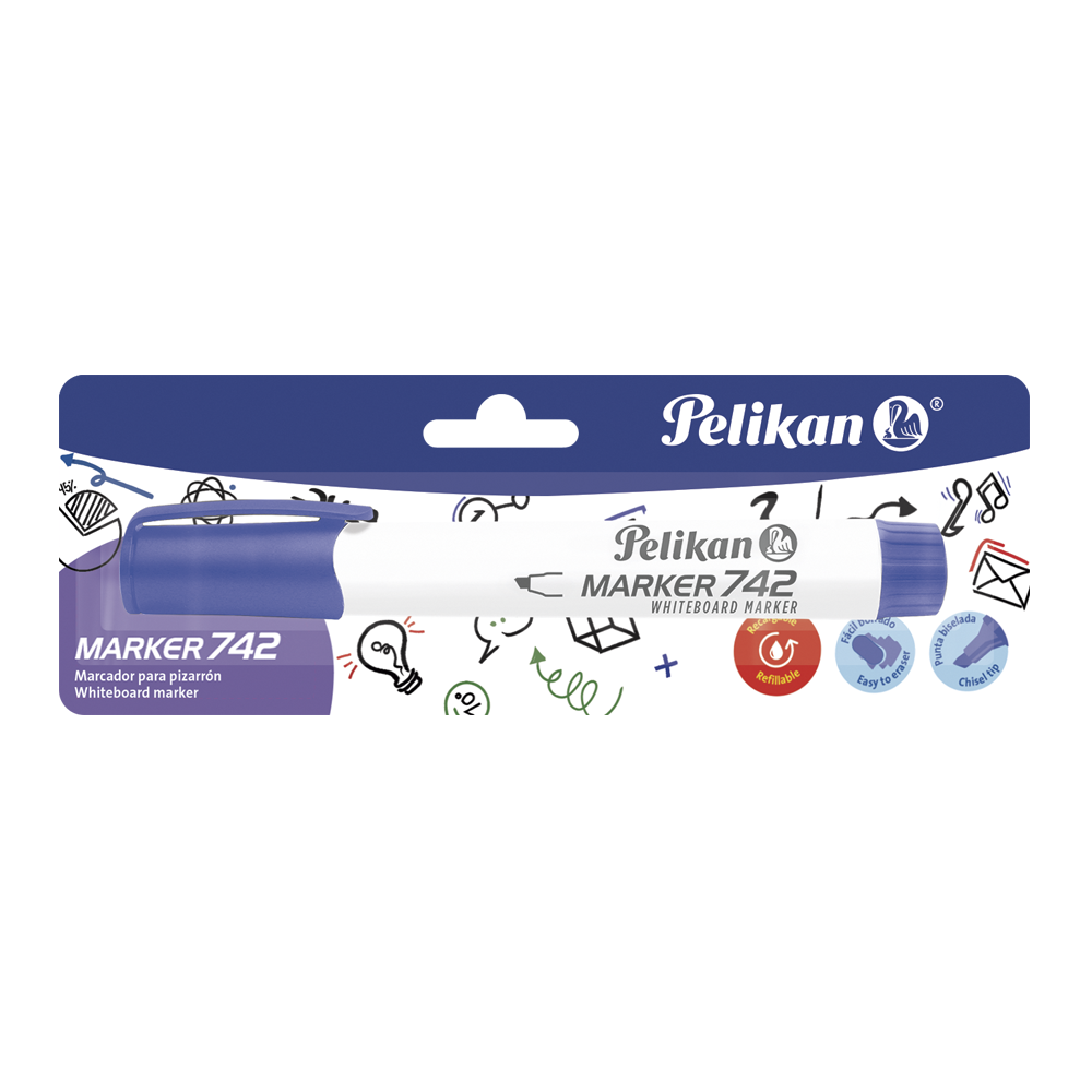 Tarjeta Marcador borrable Flash Marker 742 Azul