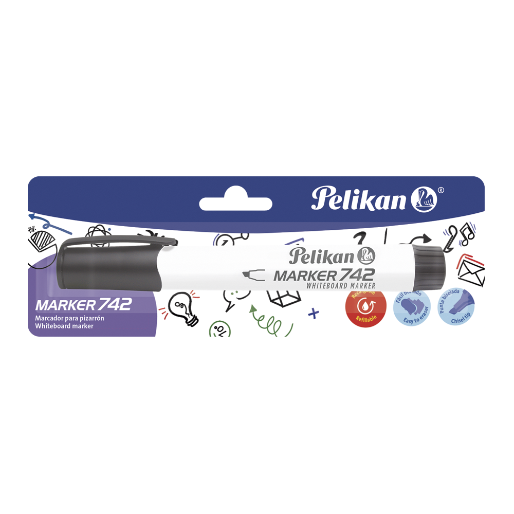 Tarjeta Marcador borrable Flash Marker 742 Negro