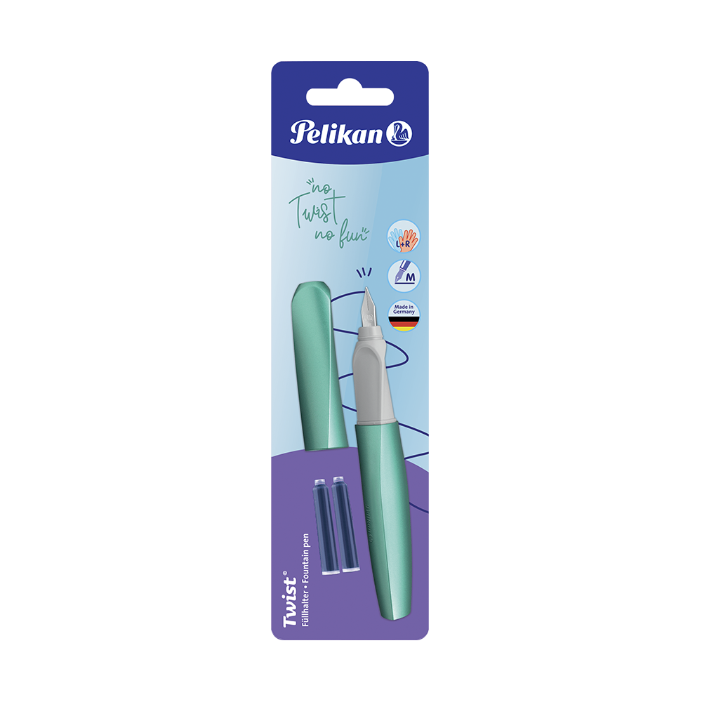 Tarjeta Pluma fuente Twist® Verde menta