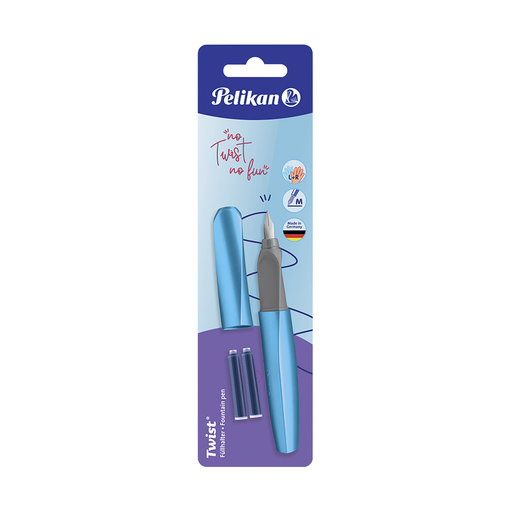 Tarjeta Pluma fuente Twist® Azul glam