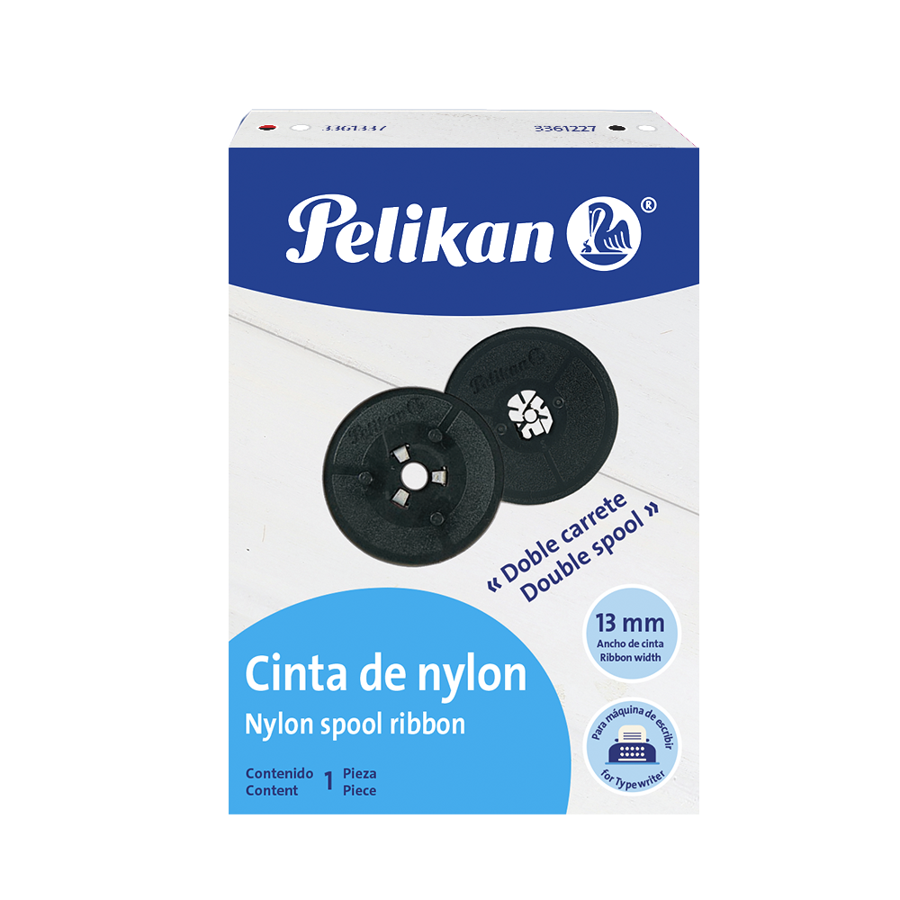 Cinta nylon para máquina de escribir doble carrete