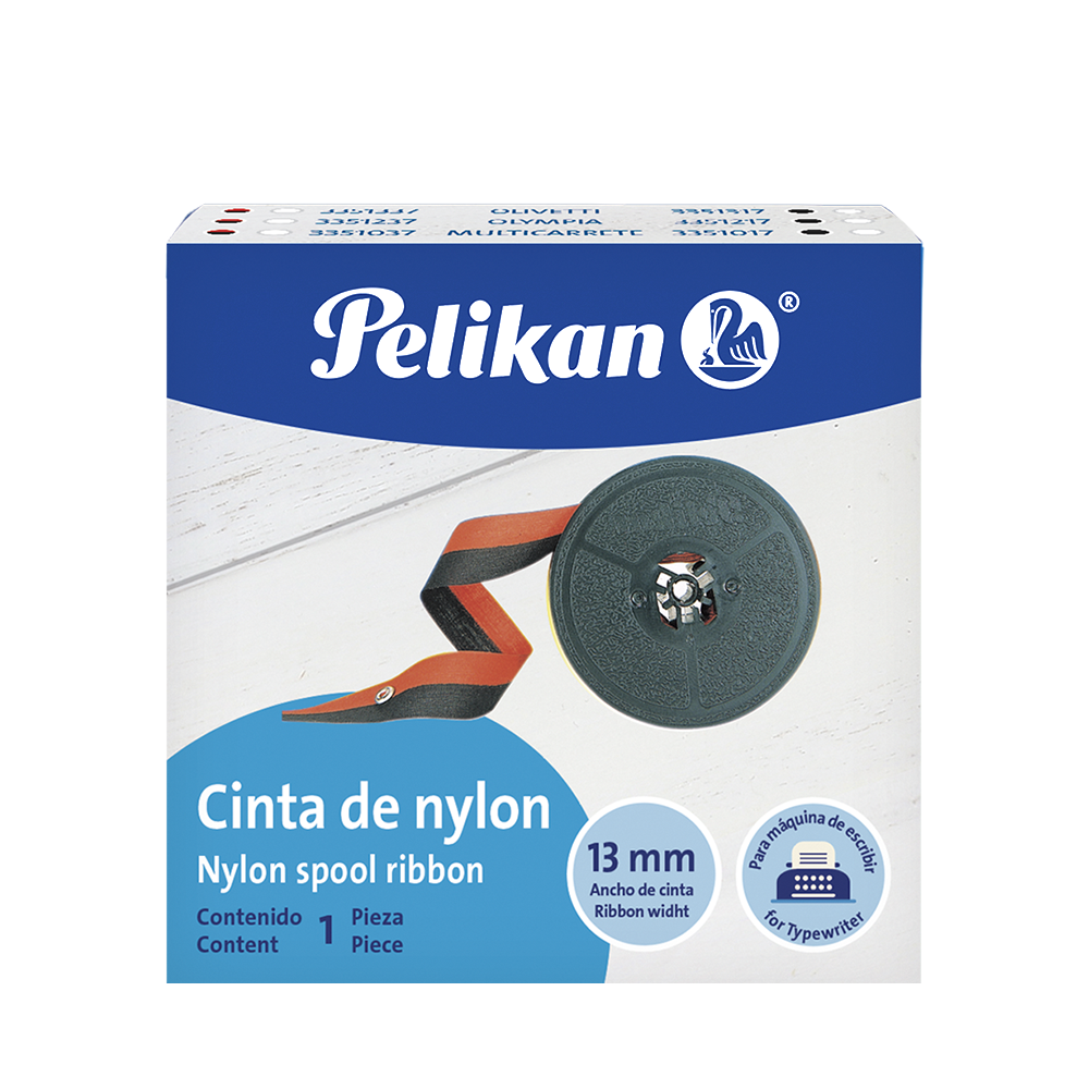 Cinta nylon para máquina de escribir carrete sencillo