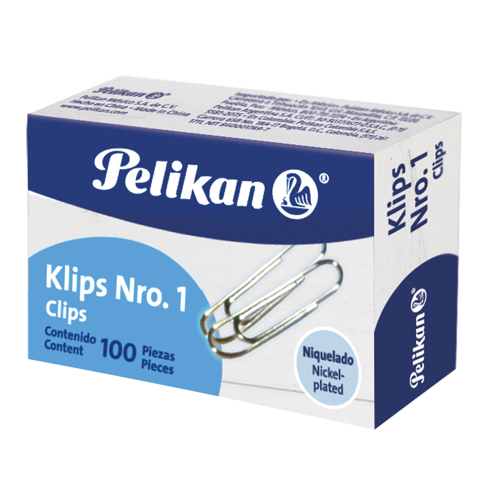 Clips #1 caja con 100 piezas