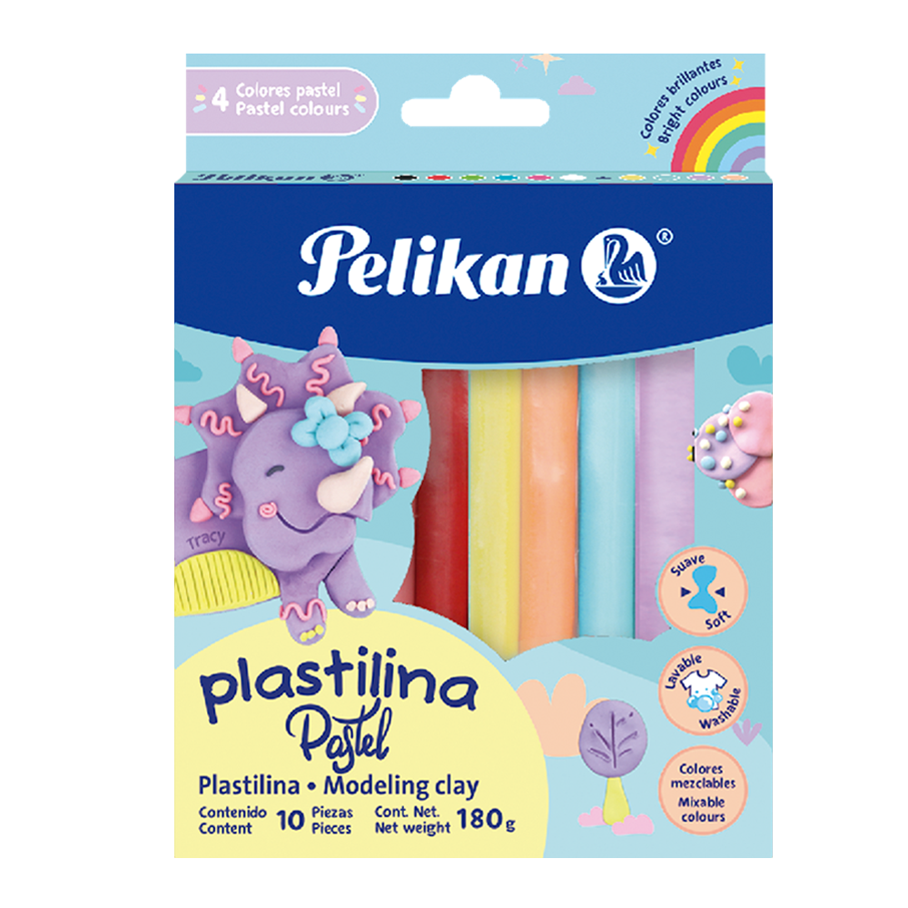 Plastilina modelling clay - Pastel