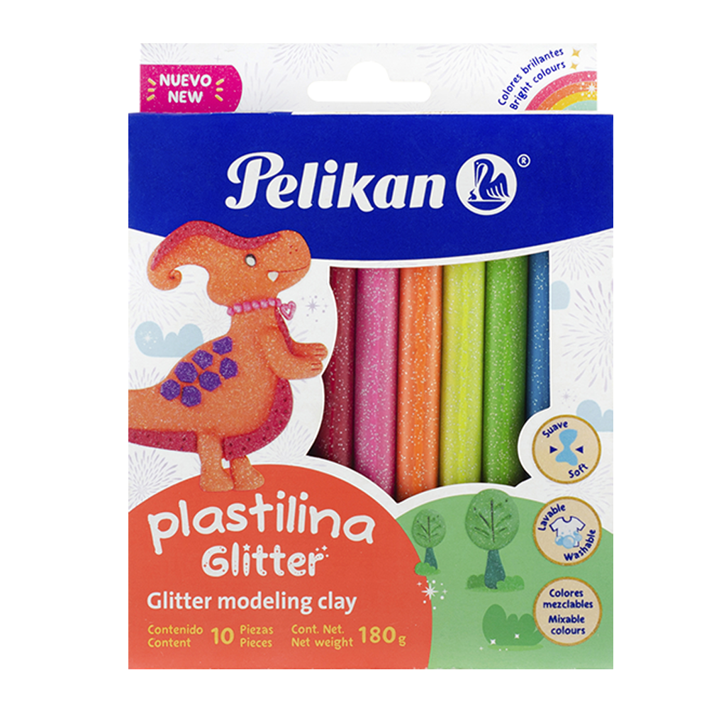 Plastilina modelling clay - Glitter