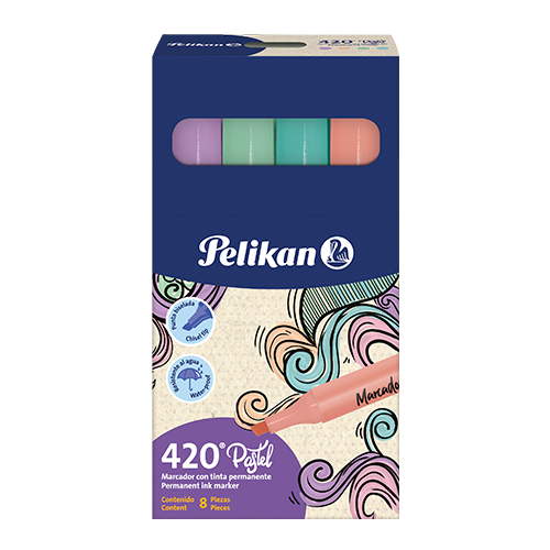 Permanente 420 Pastel - caja x8 