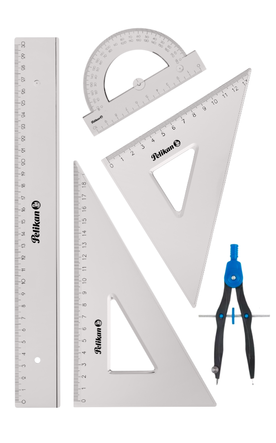 Komplet geometryczny przezroczysty