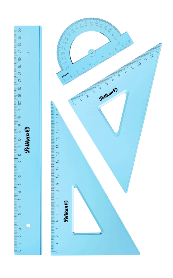 Set de geometrie albastru