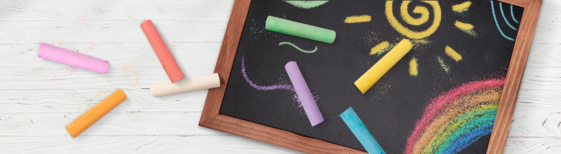 Coloured blackboard chalks - Pelikan