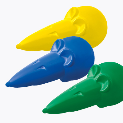 Mouse-shaped wax crayons