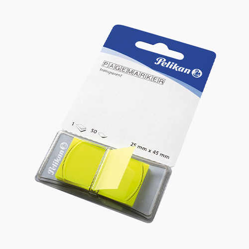 Page marker dispenser yellow