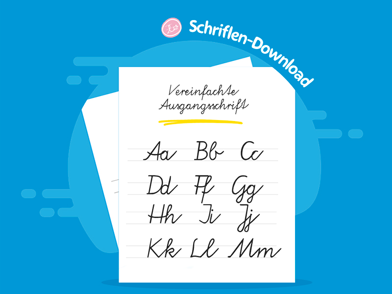 Vereinfachte Ausgangsschrift (unliniert)